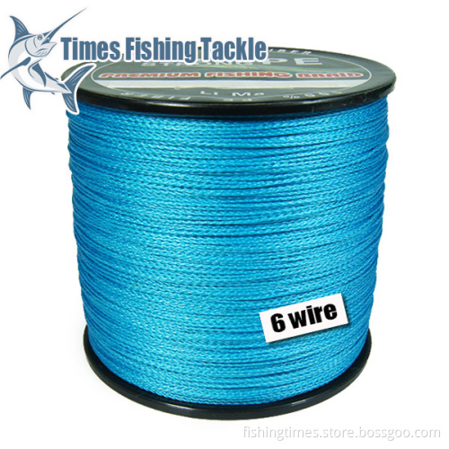 6wire Braided Fishing Line for 2013 (Optional color and diameter)